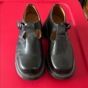 Dr. Martens Black Leather Flats